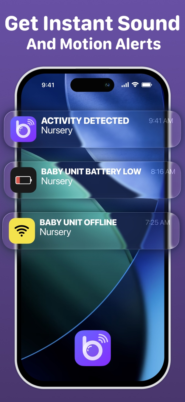 Bambino screenshot placeholder showing room temperature and humidity status